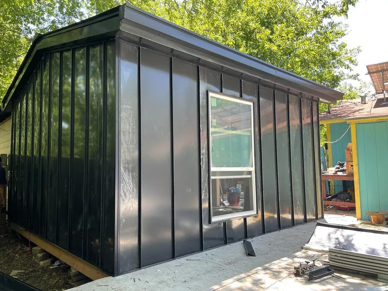 Black standing seam metal wall panels for Metal Roof Installation in North Bethesda